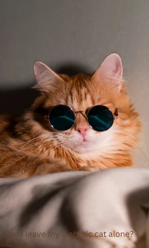 Can I leave my diabetic cat alone?