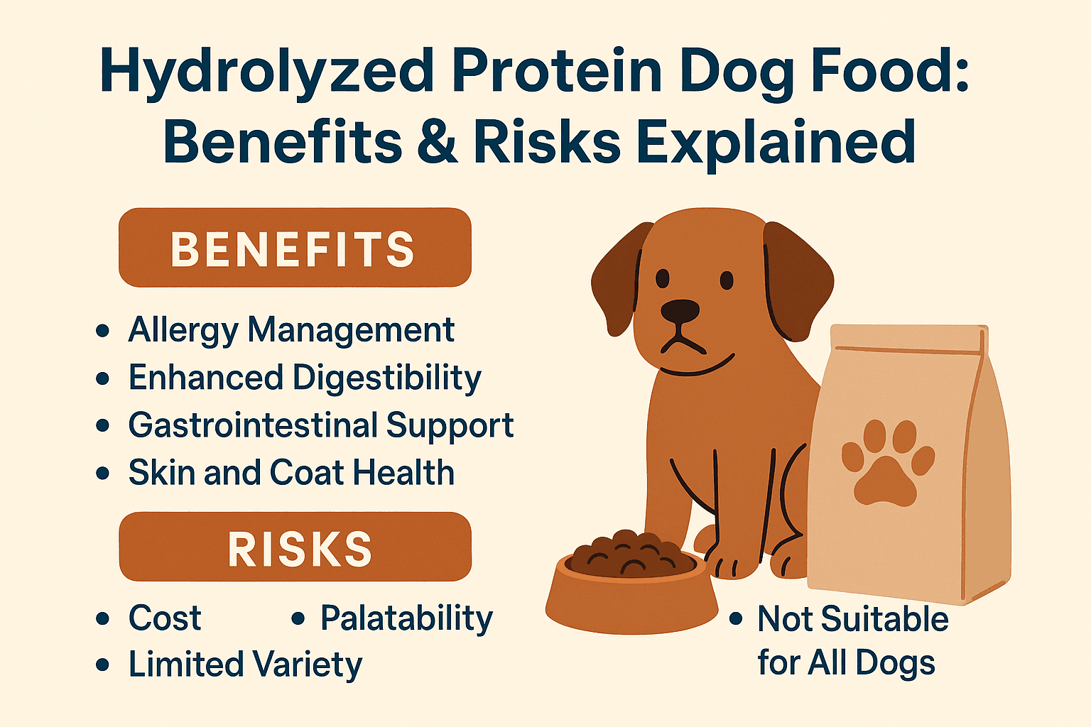 draw image with Hydrolyzed Protein Dog Food: Benefits & Risks Explained