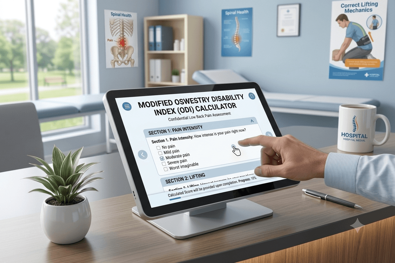 Modified Oswestry Disability Index Calculator | Low Back Pain Assessment